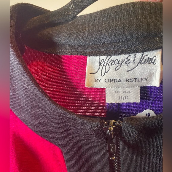 COPY - COPY - 80s Color Block Pink and Purple Jacket/Dress - Picture 6 of 8